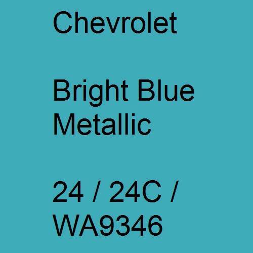 Chevrolet, Bright Blue Metallic, 24 / 24C / WA9346.